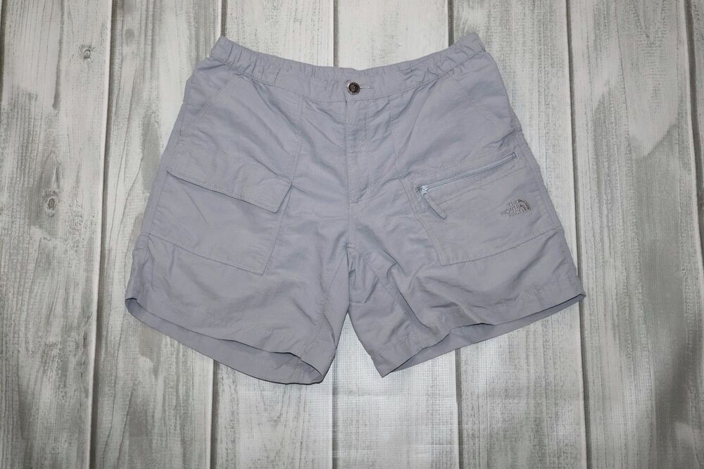 North Face Shorts Women's Medium Lightweight Outdoors Casual Outdoors Cargo Gray